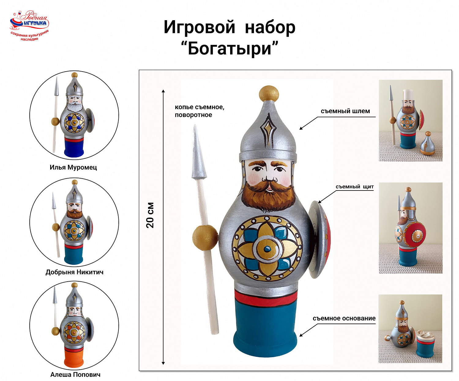 Комплект «Патриотическое воспитание детей старшего дошкольного возраста на основе русской народной культуры» 